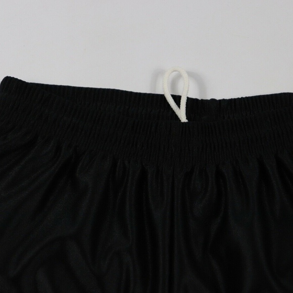 Vintage New Adidas Striped Spell Out Shorts Black - Picture 3 of 6